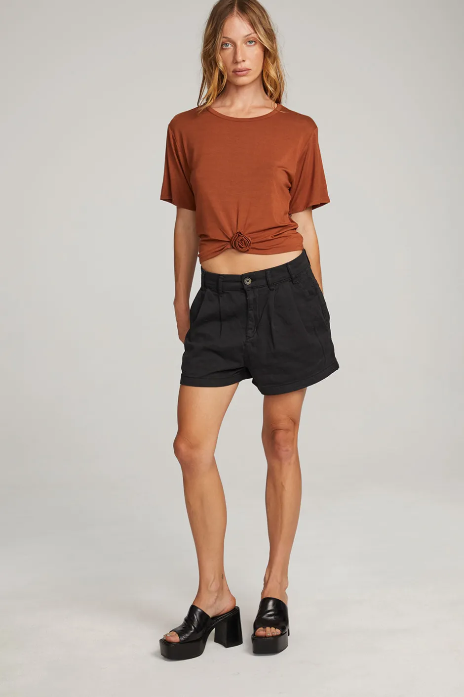 Women Chaser Brand Rosebud Whiskey Tee