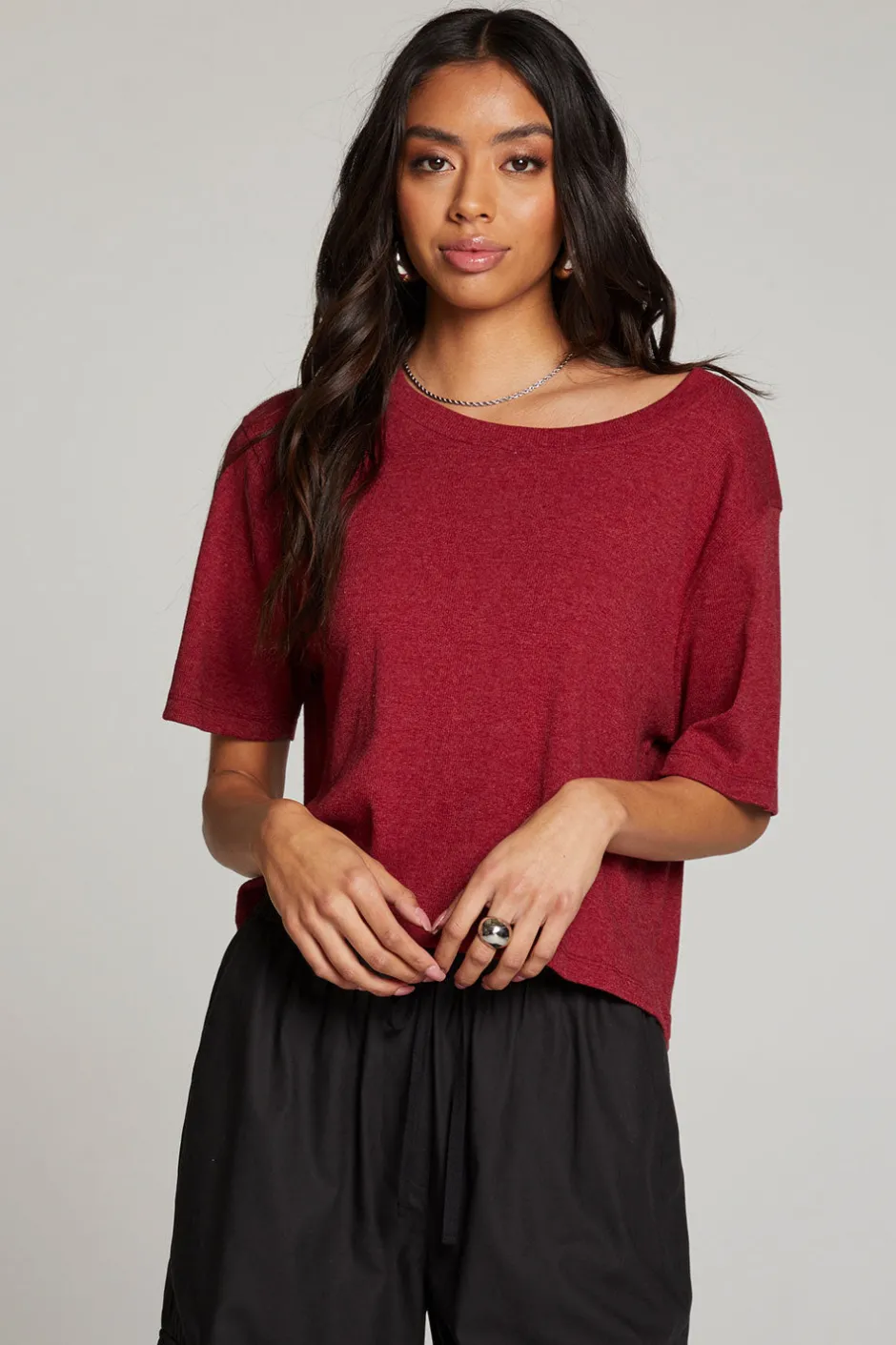 Women Chaser Brand Rover Blood Red Tee