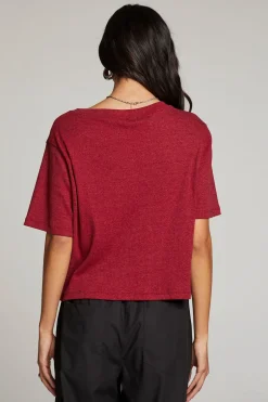 Women Chaser Brand Rover Blood Red Tee