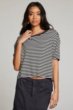 Women Chaser Brand Rover Punk Stripe Tee