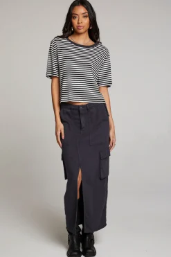 Women Chaser Brand Rover Punk Stripe Tee