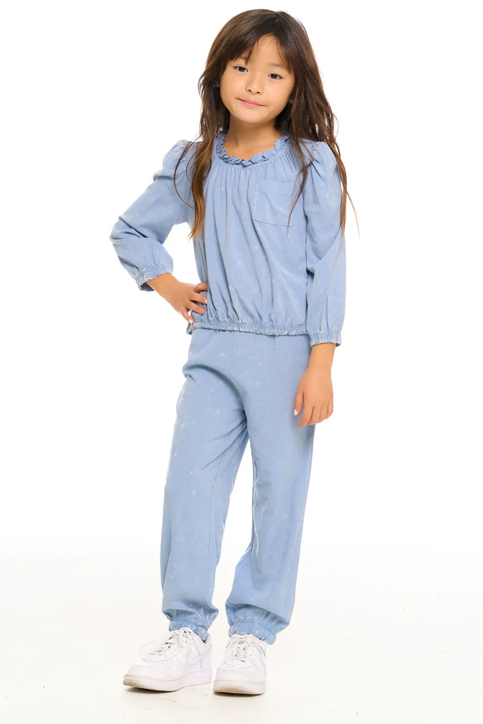 Kids Chaser Brand Ruffle Pocket Easy Jogger