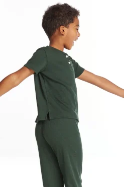 Kids/BOY Chaser Brand Safari Green Boys Henley