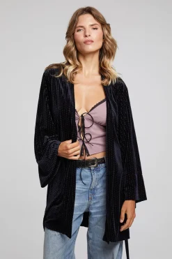 Women Chaser Brand Salina Check Burnout Kimono