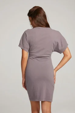 Women Chaser Brand Saloon Purple Sage Mini Dress
