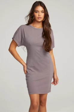 Women Chaser Brand Saloon Purple Sage Mini Dress