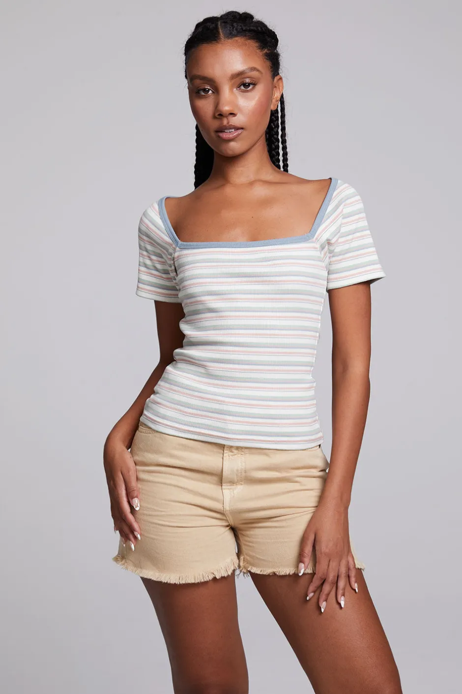 Women Chaser Brand Sambuco Como Stripe Tee