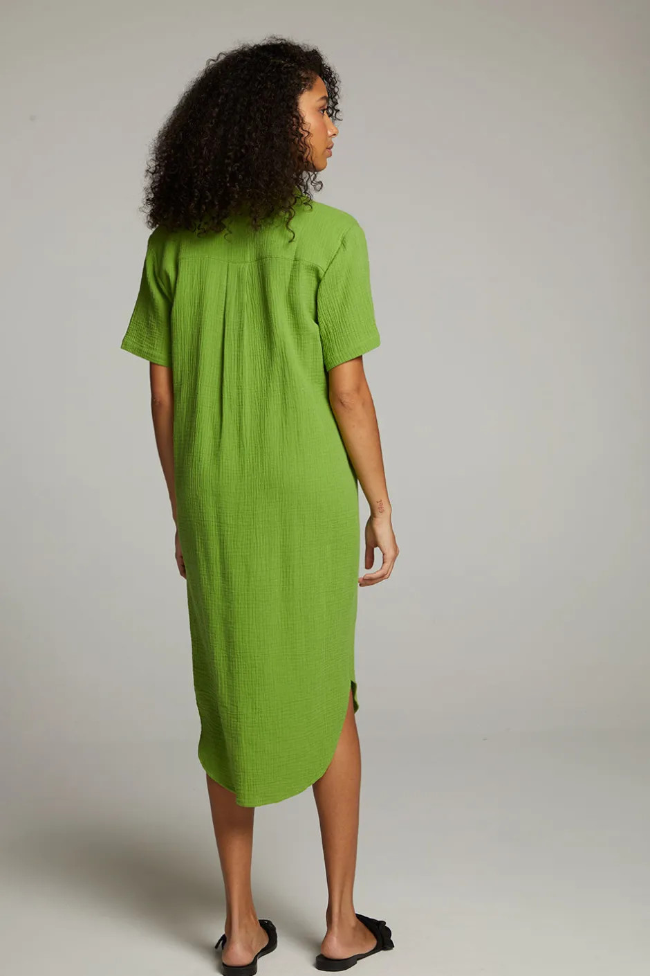 Women Chaser Brand Sebastian Piquant Green Button Down