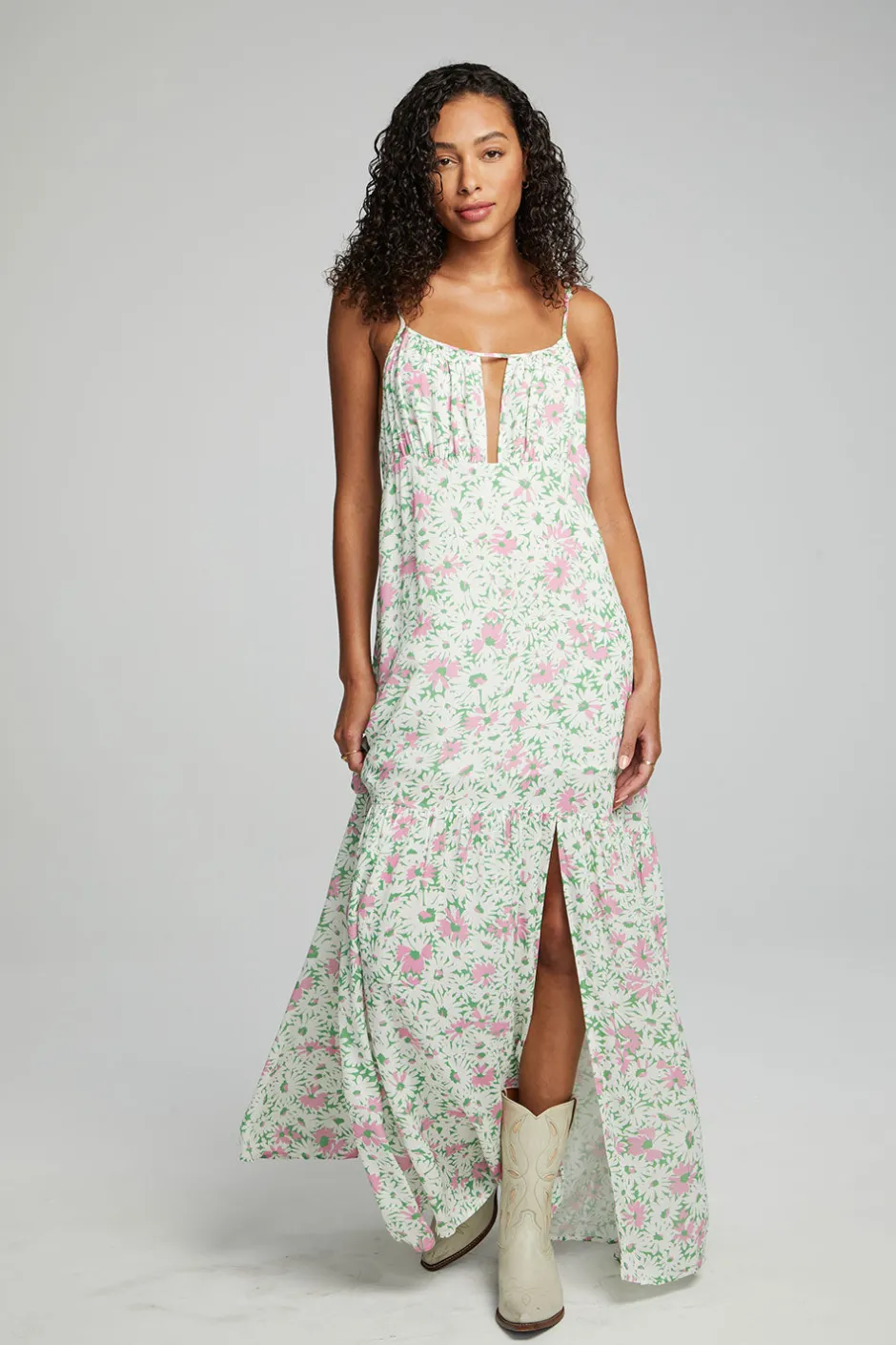 Women Chaser Brand Seren Maxi Dress - Grass Daisy Floral