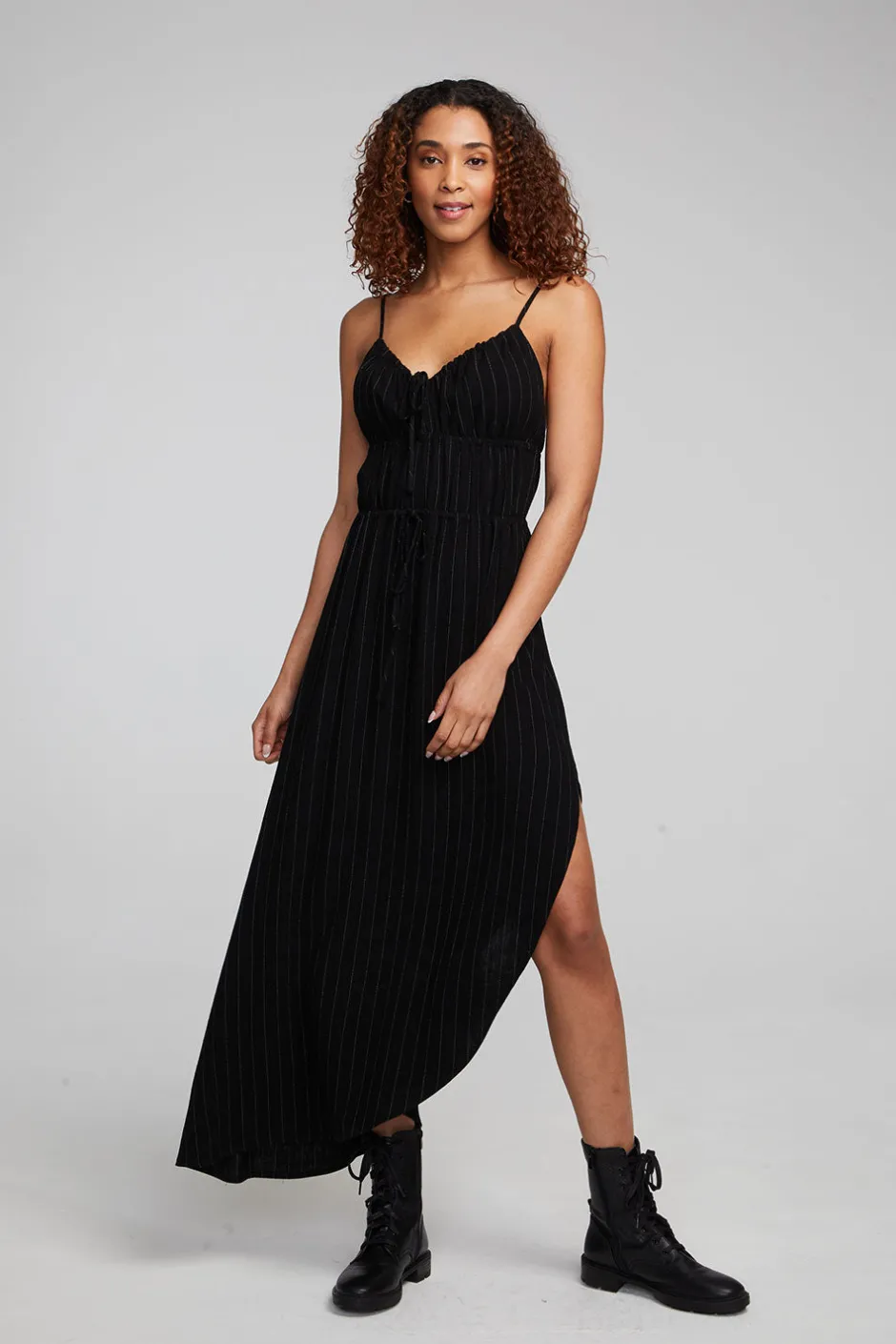 Women Chaser Brand Shirley Beverly Pinstripe Slip Dress