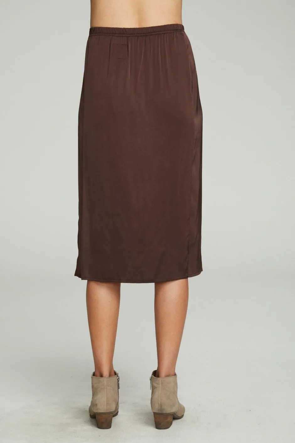 Women Chaser Brand Side Slit Midi Skirt