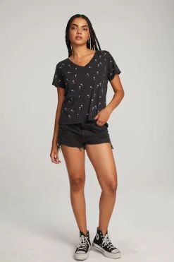 Women Chaser Brand Silver Martinis Tee