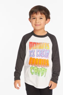 Kids/BOY Chaser Brand Snack Attack Baseball Tee