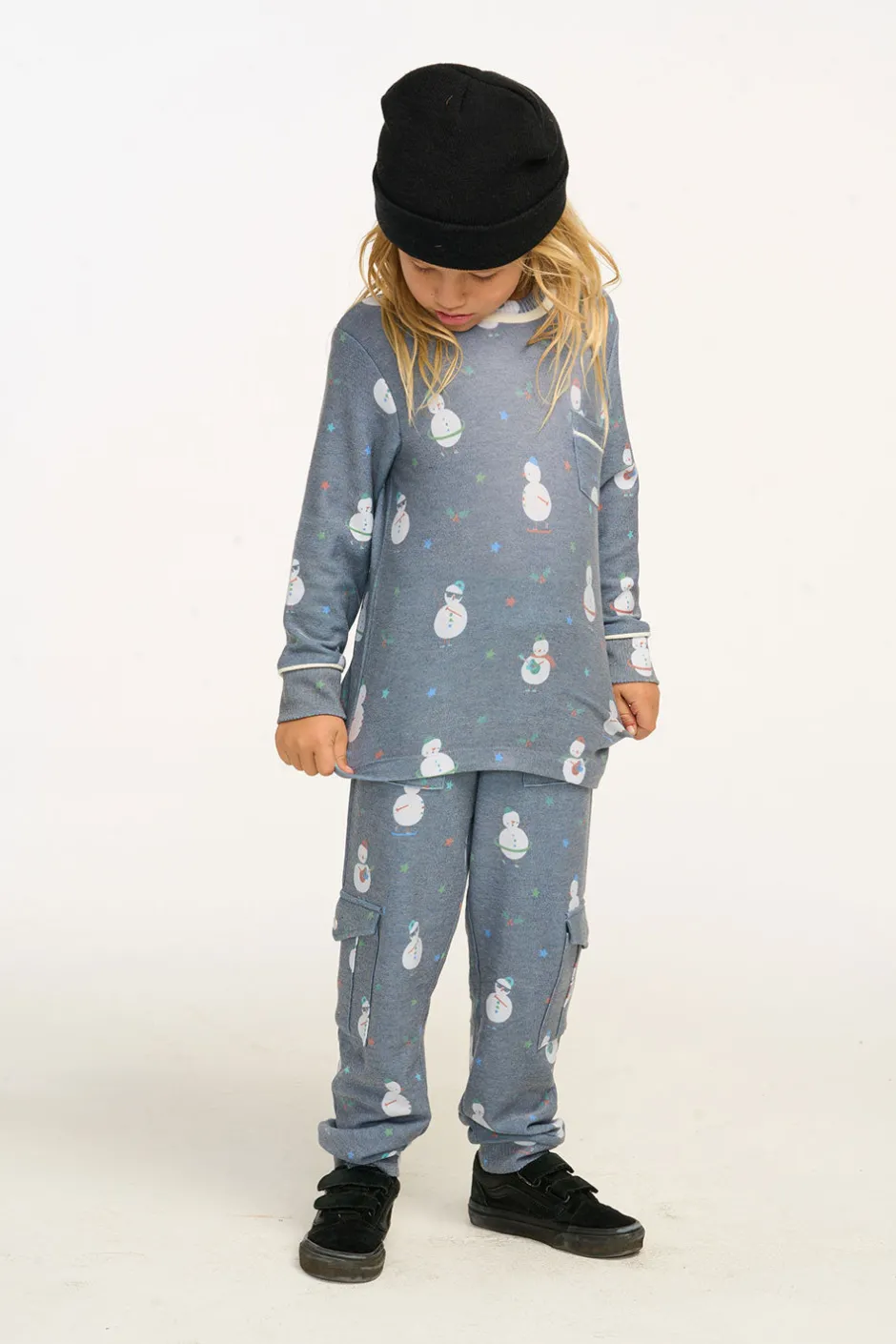 Kids/BOY Chaser Brand Snowman Fun Long Sleeve Pocket Shirt