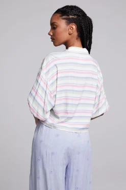 Women Chaser Brand Sofia Positano Stripe Blouse