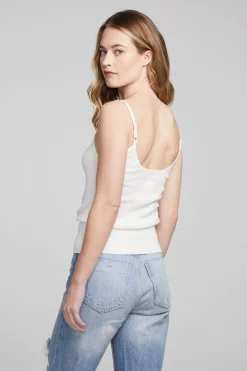 Women Chaser Brand Spell White Star Tank Top