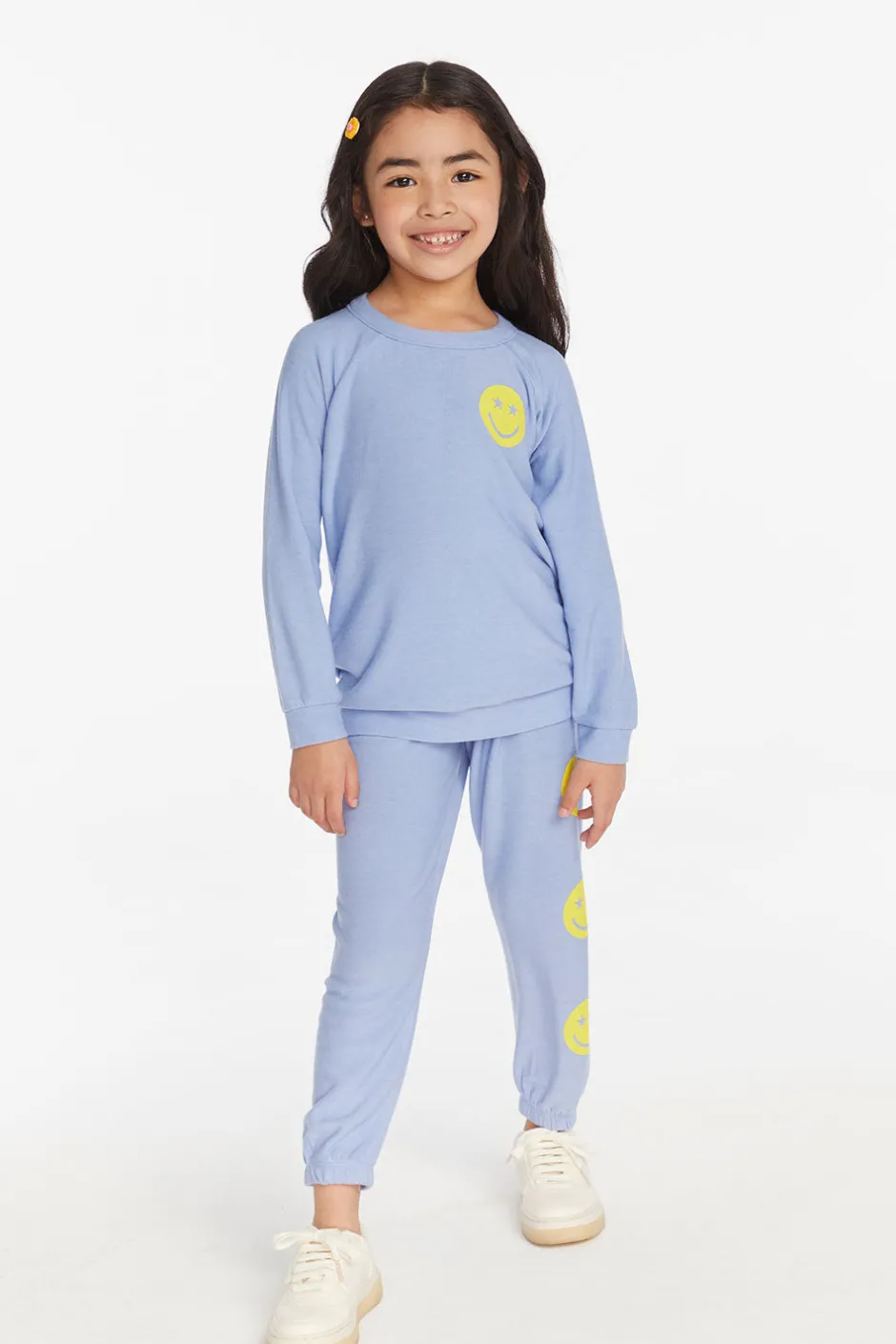 Kids Chaser Brand Stars Smiley Cozy Knit Girls Pullover