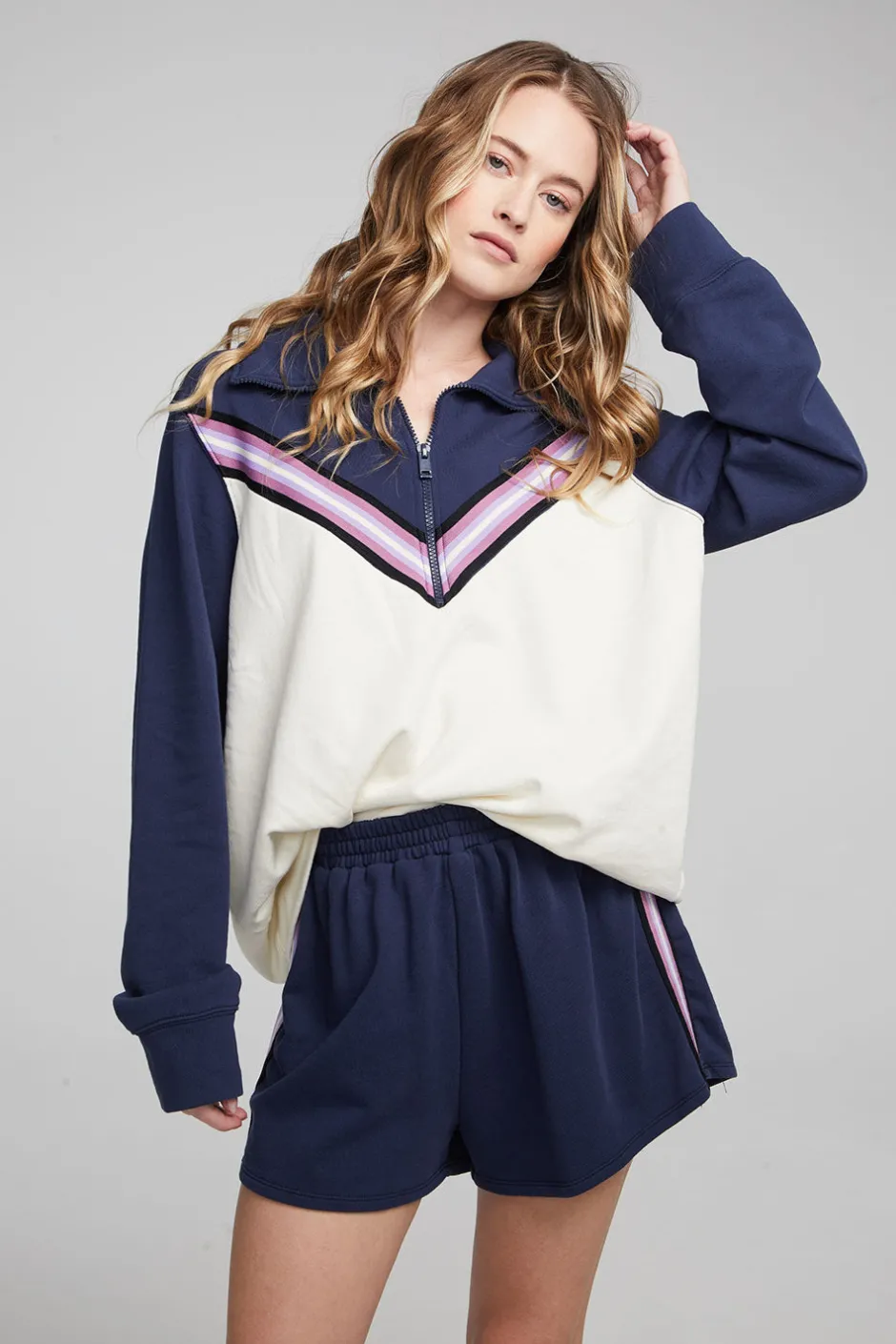 Women Chaser Brand Stevie Almond Mood Indigo Pullover