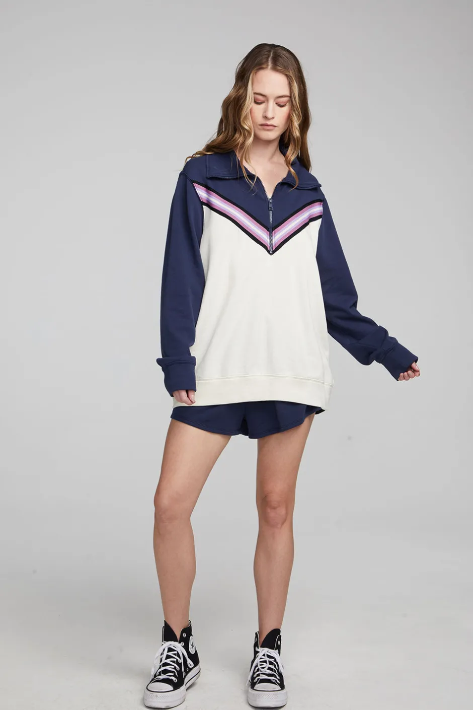 Women Chaser Brand Stevie Almond Mood Indigo Pullover
