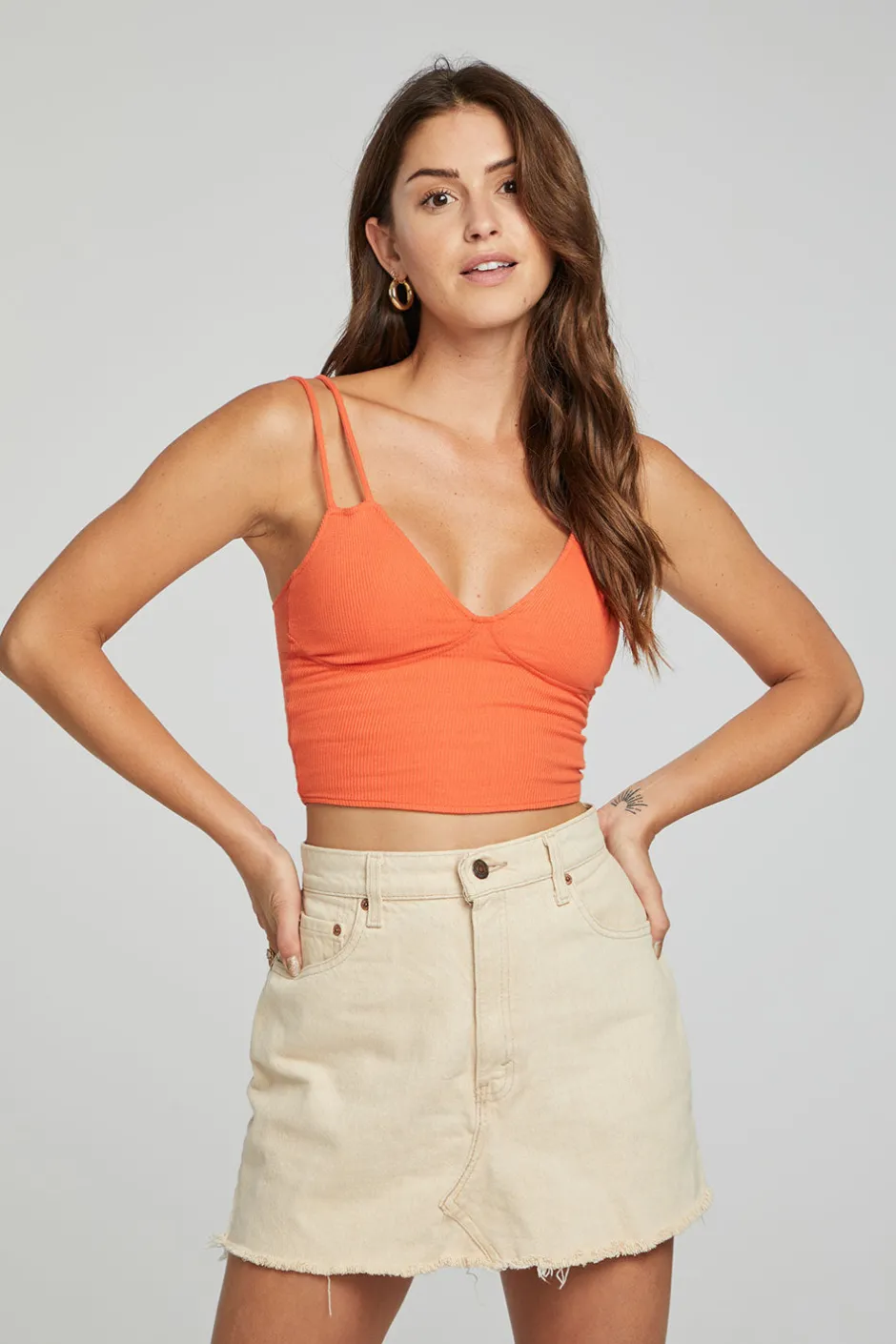 Women Chaser Brand Strand Crop Top - Tigerlily