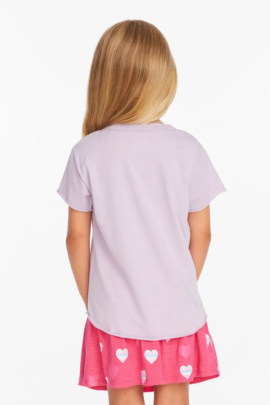 Kids Chaser Brand Stripe Heart Tee