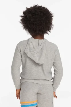 Kids/BOY Chaser Brand Striped Heather Grey Boys Pullover Hoodie