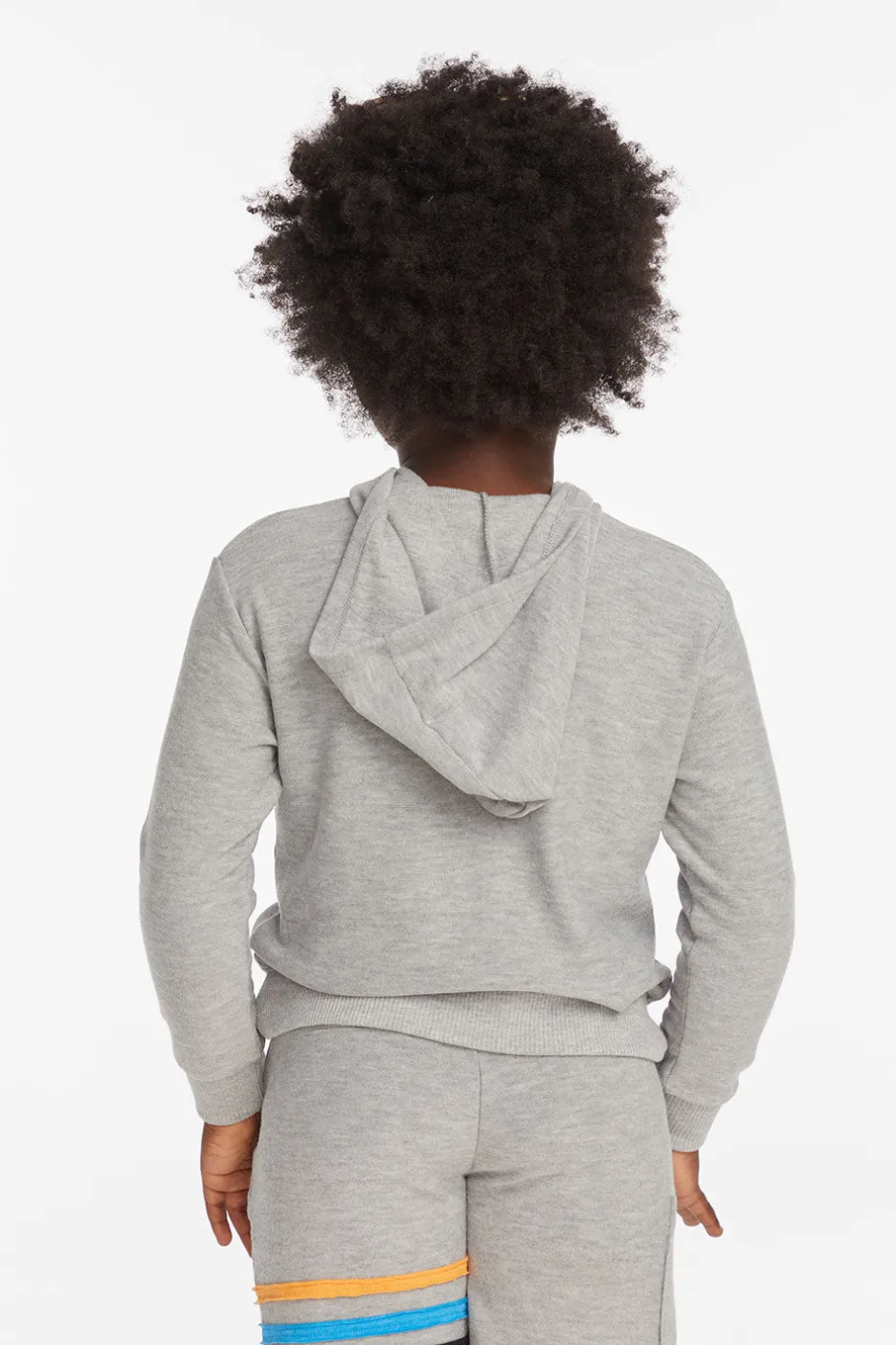 Kids/BOY Chaser Brand Striped Heather Grey Boys Pullover Hoodie