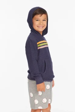 Kids/BOY Chaser Brand Striped Sapphire Boys Pullover Hoodie