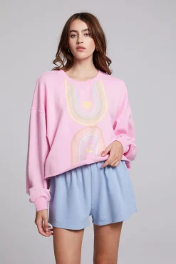 Women Chaser Brand Sun & Moon Rays Zodiac Pullover