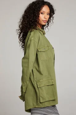 Women Chaser Brand Sweet Pea Sphagnum Button Up