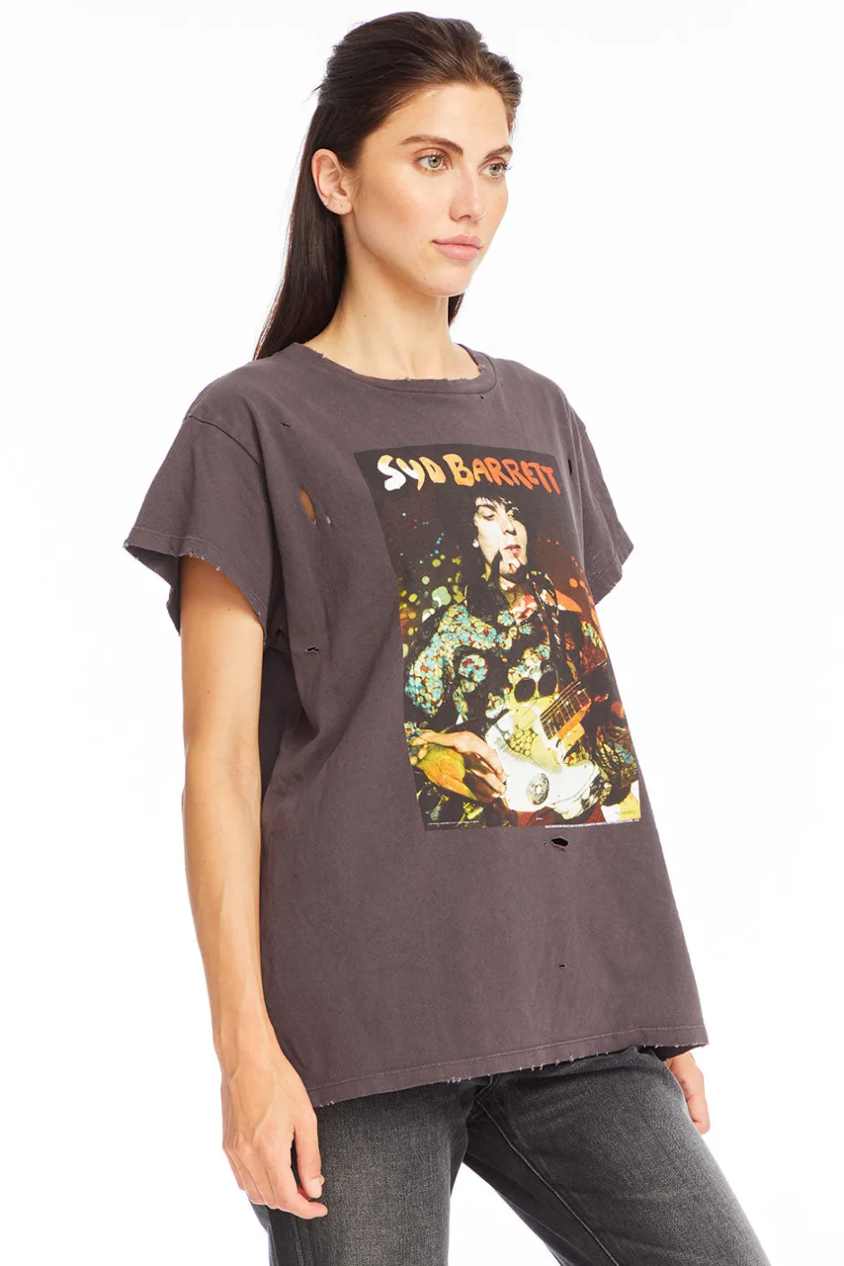 Women Chaser Brand Syd Barrett - "Syd Psychedelic" Distressed Crew Neck