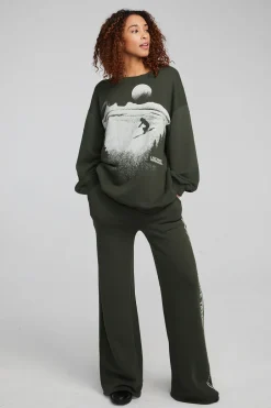 Women Chaser Brand Tahoe Ski Slope Zuma Cotton Pullover