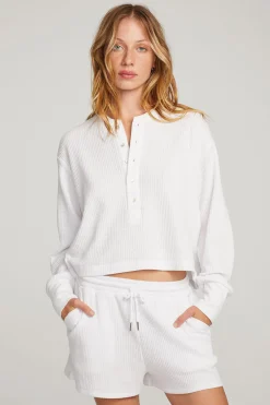 Women Chaser Brand Thayne White Long Sleeve