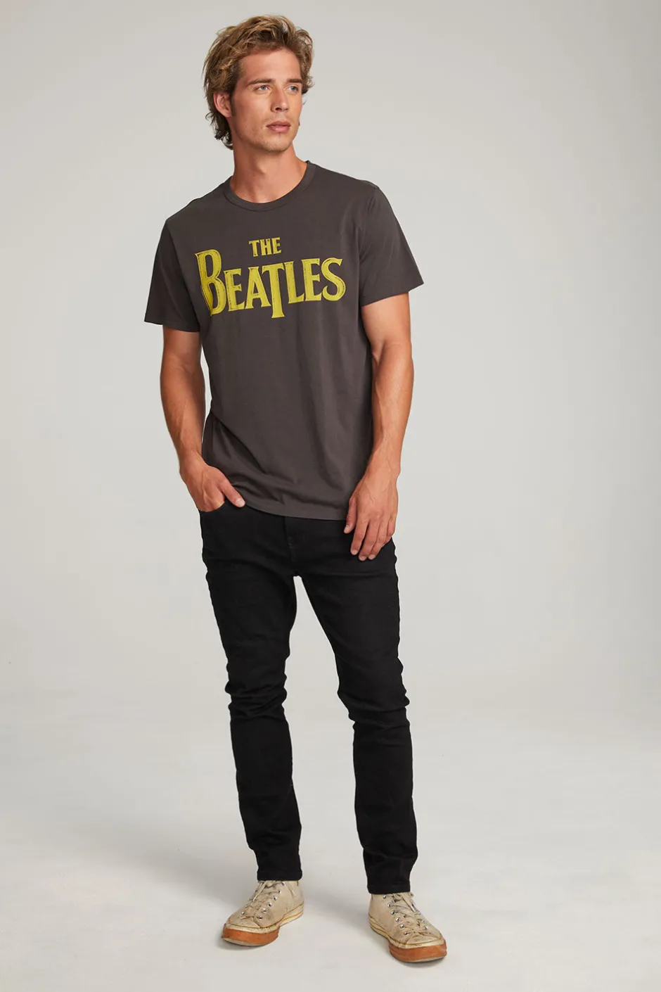 Women Chaser Brand The Beatles Classic Logo Mens Tee