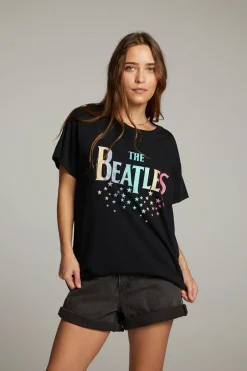 Women Chaser Brand The Beatles Rainbow Tee
