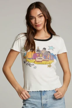 Women Chaser Brand The Beatles Yellow Submarine Tee