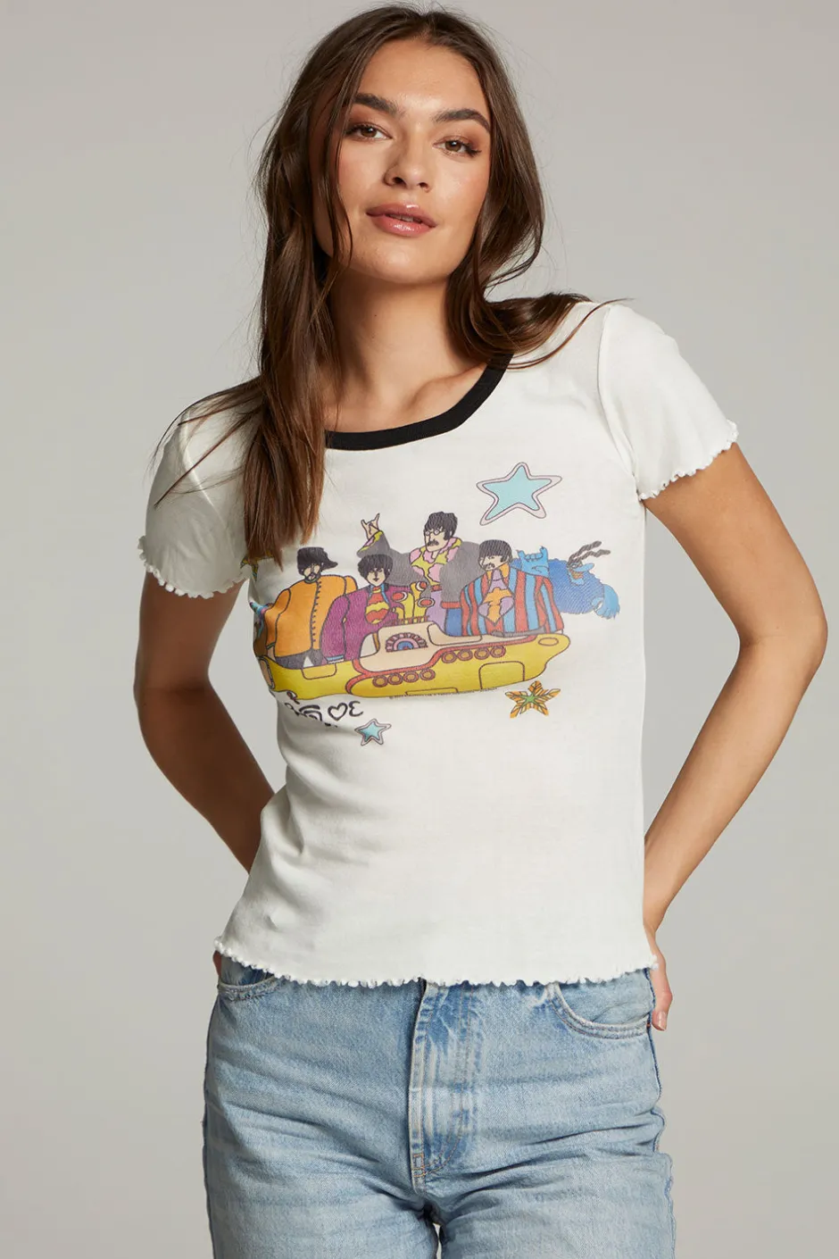 Women Chaser Brand The Beatles Yellow Submarine Tee