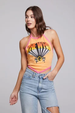 Women Chaser Brand The Who Keith Moon Wallflower Halter Top