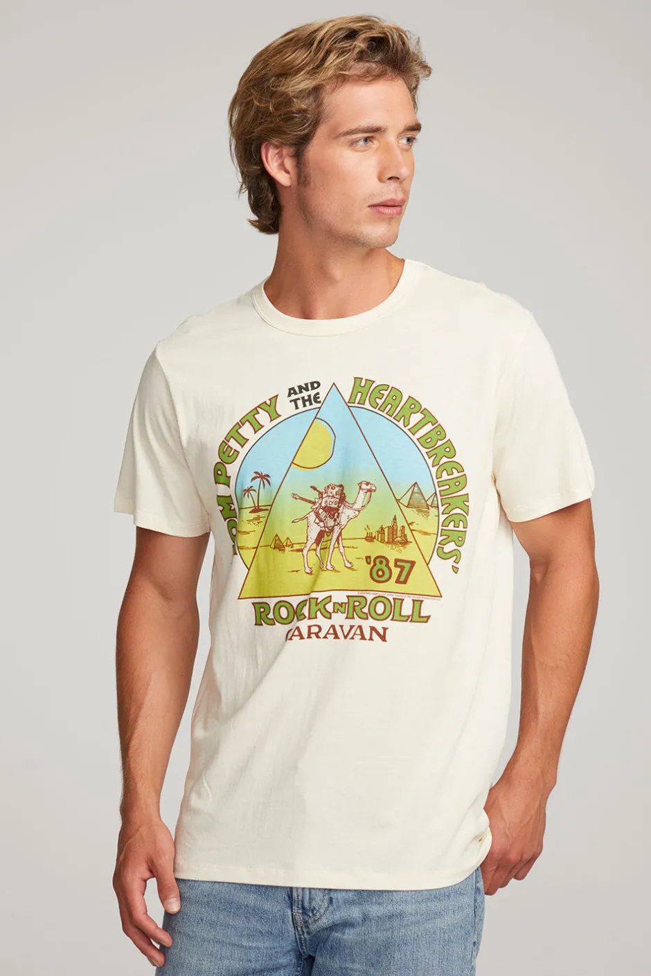 Women Chaser Brand Tom Petty Rock'n'Roll Caravan Mens Tee