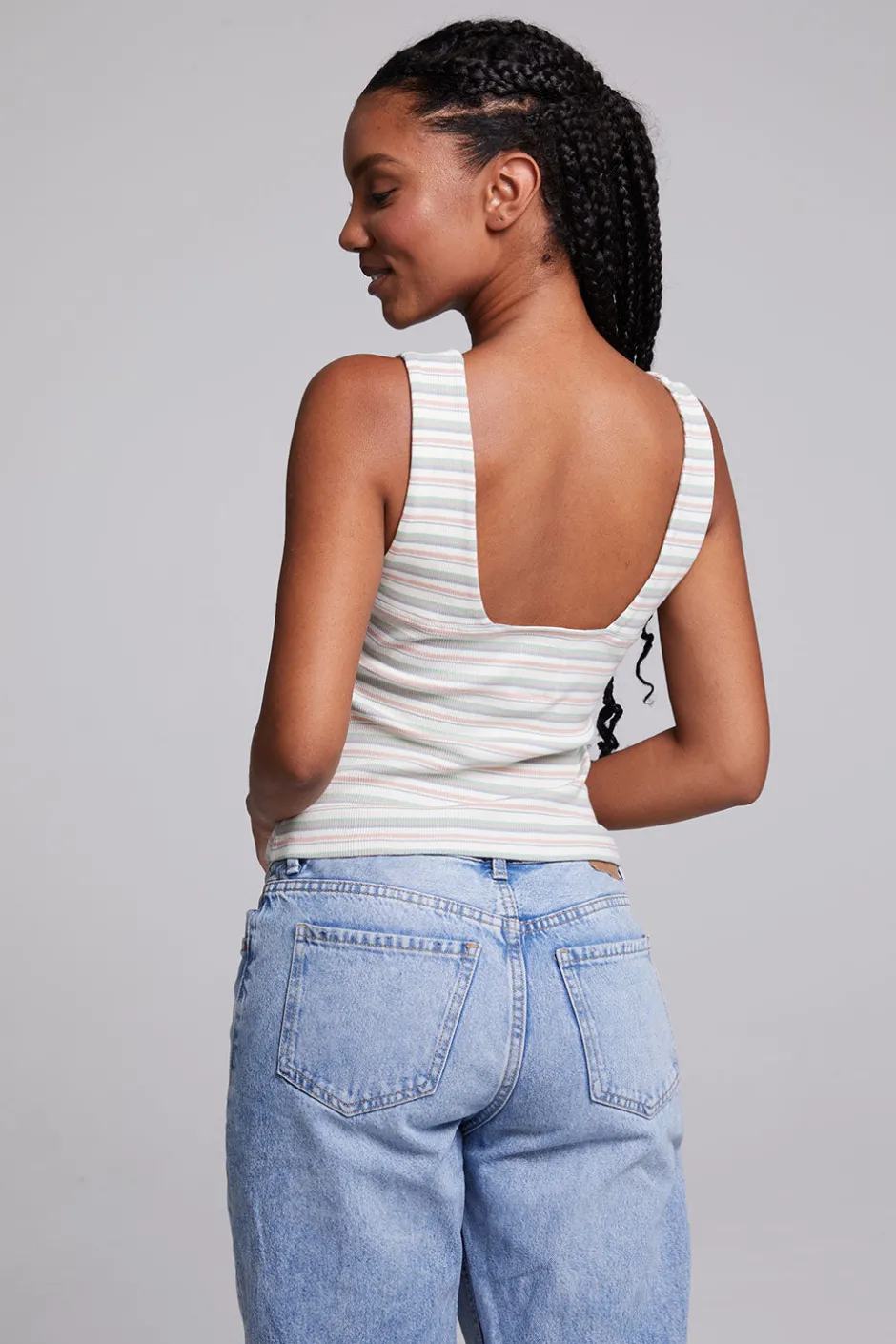 Women Chaser Brand Tramonti Como Stripe Tank Top