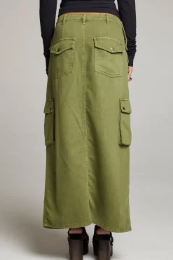 Women Chaser Brand Tri Sphagnum Maxi Skirt