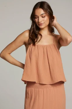 Women Chaser Brand Tropical Bronze Top