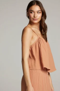 Women Chaser Brand Tropical Bronze Top