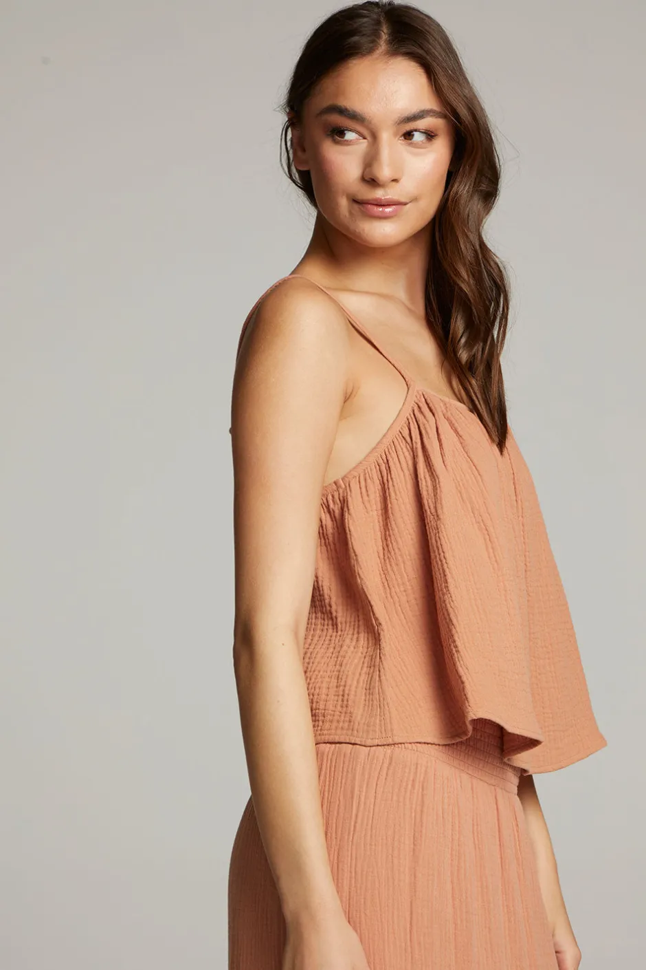 Women Chaser Brand Tropical Bronze Top