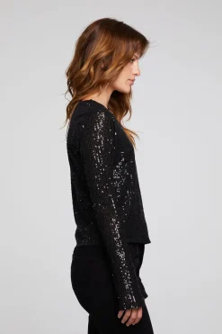 Women Chaser Brand Union Licorice Long Sleeve