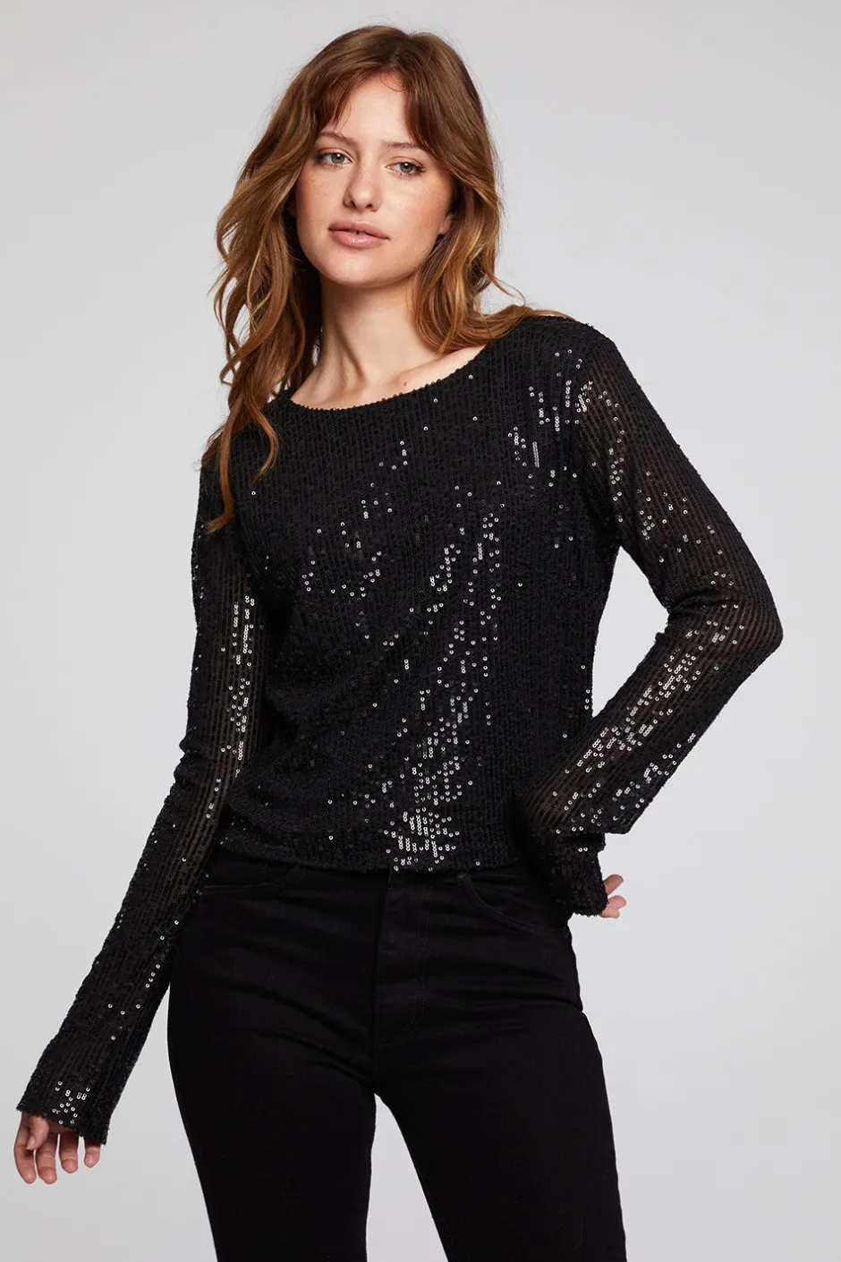 Women Chaser Brand Union Licorice Long Sleeve