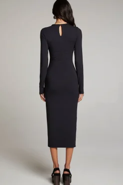 Women Chaser Brand Vedaa Licorice Midi Dress