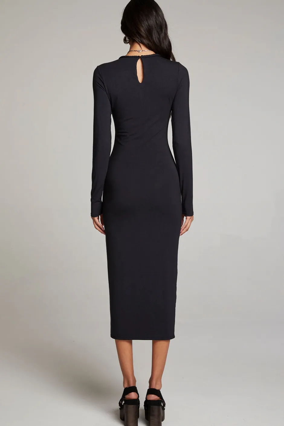Women Chaser Brand Vedaa Licorice Midi Dress