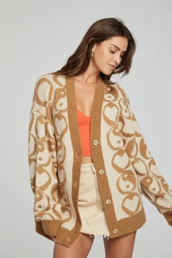 Women Chaser Brand Vibe Cardigan - Latte