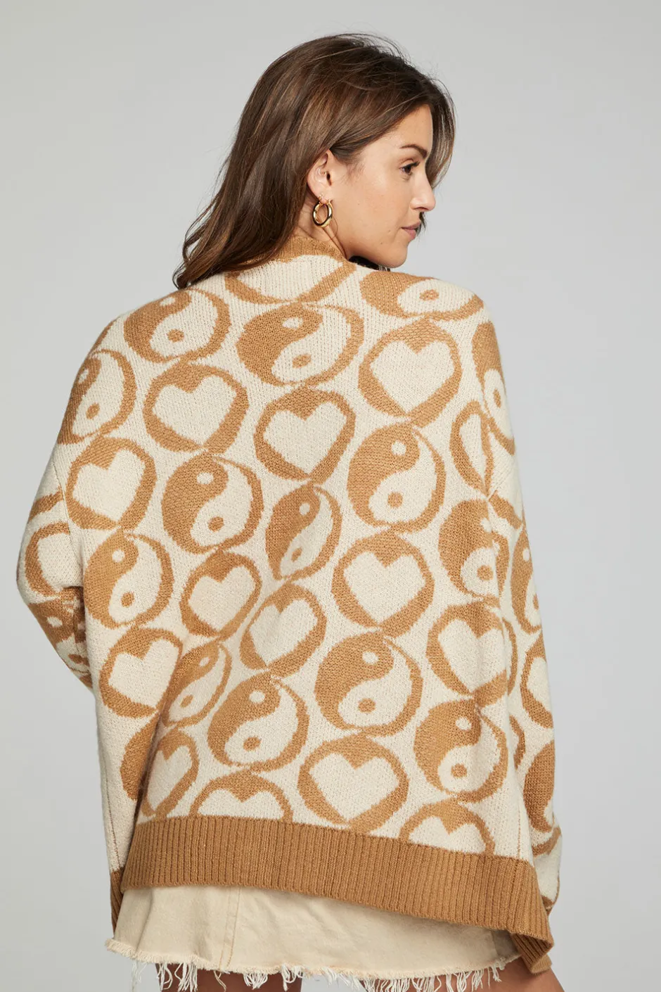 Women Chaser Brand Vibe Cardigan - Latte